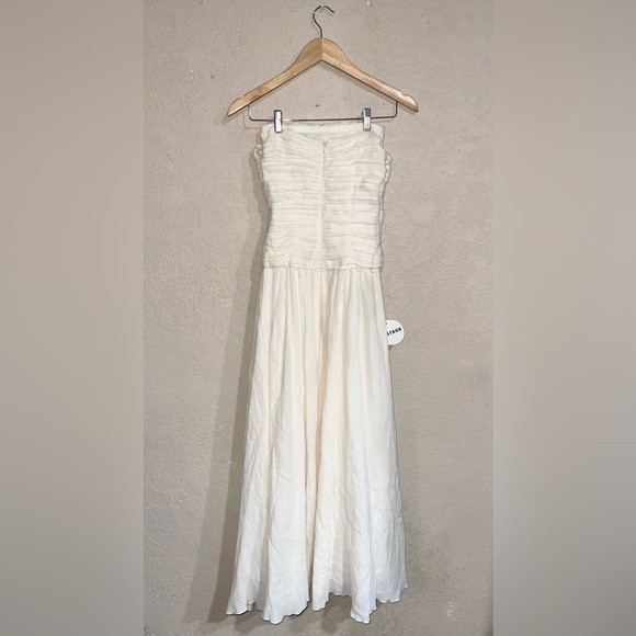 STAUD | NWT! Hightide strapless asymmetric maxi dress - Picture 6 of 8